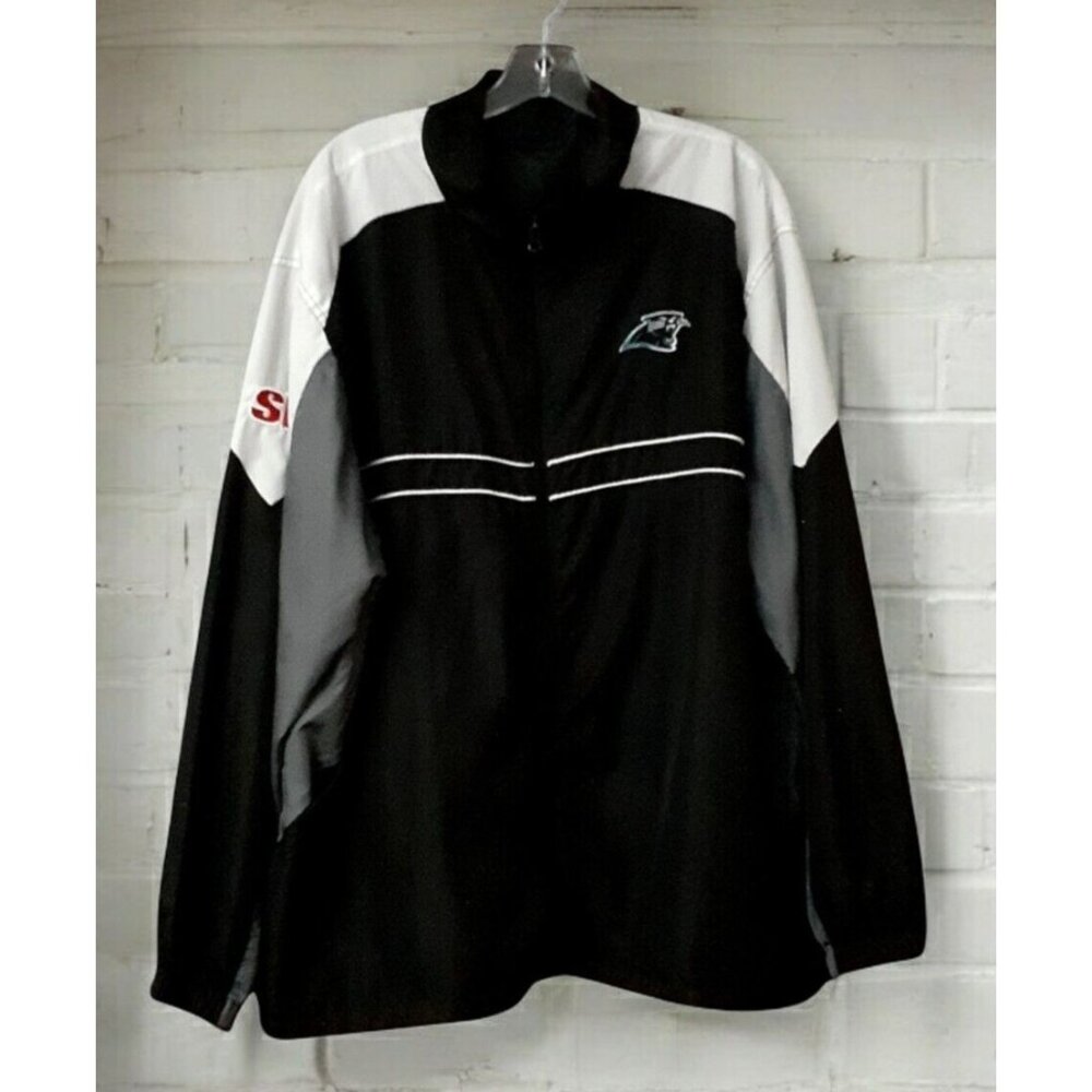 North Carolina Panthers NFL Football Full Zip Windbreaker 2XL